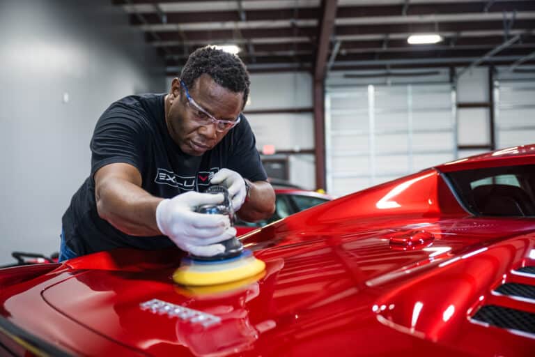 Ceramic coating application by Elite Mobile Auto Spa in Atlanta